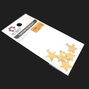 tarnish resistant gold star charms