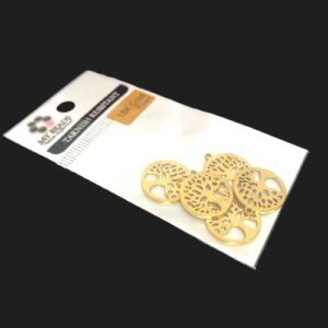 18k gold tarnish resistant tree of life charms