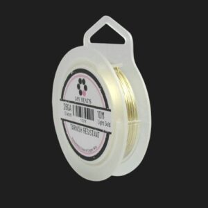 tarnish resistant wire 26ga light gold