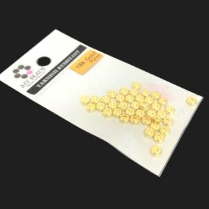 tarnish resistant 18k gold wheel 4mm