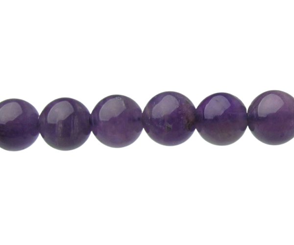 amethyst 6mm round beads