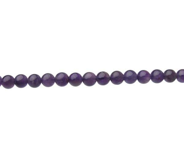 amethyst 6mm round beads