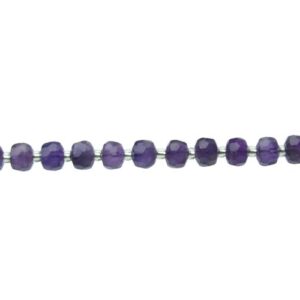 amethyst faceted wheel gemstone beads natural crystals