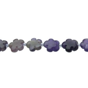 amethyst gemstone beads flower shaped