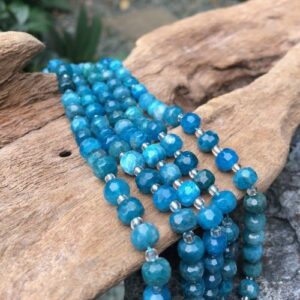 apatite faceted wheel gemstone beads Australia