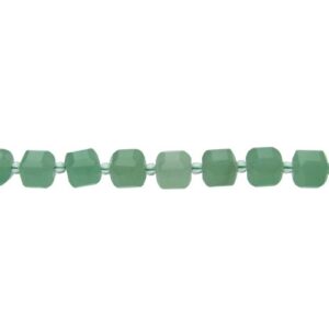 aventurine faceted cube gemstone beads natural crystals