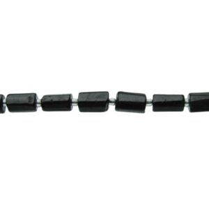 black tourmaline tube beads natural