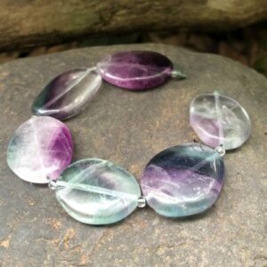 fluorite slab gemstone beads natural crystals