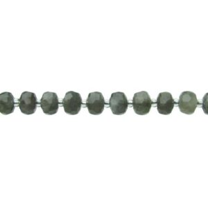 labradorite faceted wheel gemstone beads