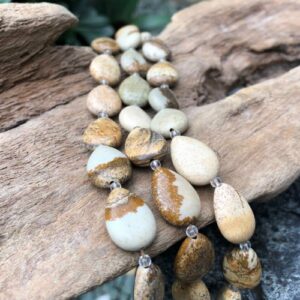 picture jasper natural gemstone drop beads