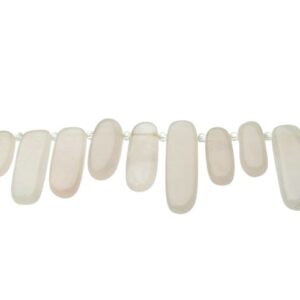 rose quartz drop nugget natural gemstone beads