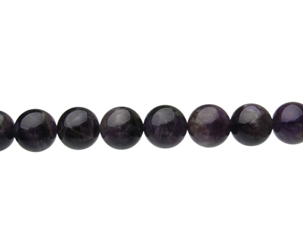 amethyst gemstone round beads 14mm natural crystals