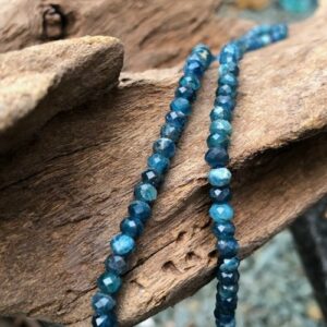apatite faceted rondelle gemstone beads natural crystals
