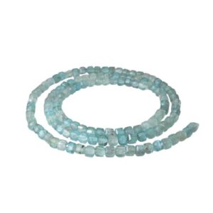 apatite cube gemstone beads natural crystals
