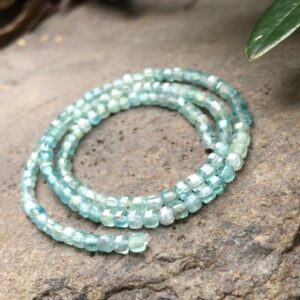 apatite cube gemstone beads natural crystals