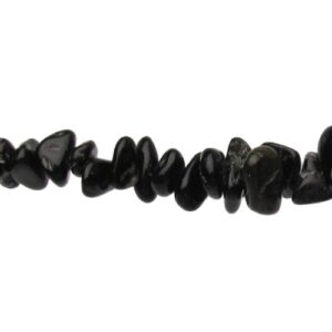 black tourmaline chip beads natural gemstones