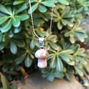 fancyjaspermushroompendant4 fancy jasper mushroom pendant natural gemstone