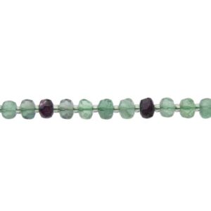 fluorite faceted wheel gemstone beads