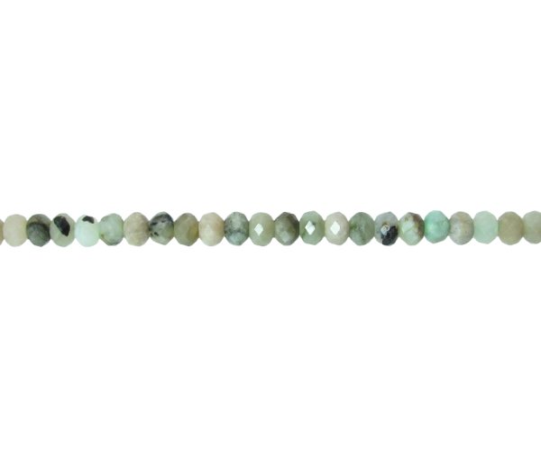 green moonstone faceted rondelle beads natural Australia