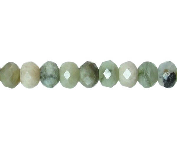 green moonstone faceted rondelle beads natural Australia