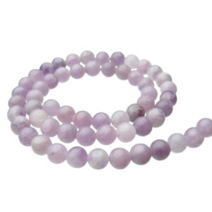 lepidolite 6mm round gemstone beads