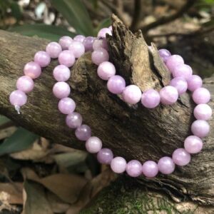 lepidolite 6mm round gemstone beads