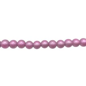 pink miracle glass beads 6mm