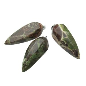 rainforest jasper natural crystal pendant Australia