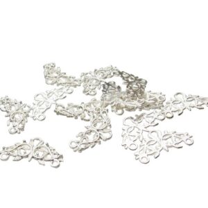 silver connectors findings for beading