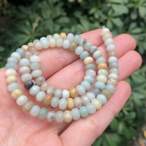 amazonite rondelle gemstone beads Australia