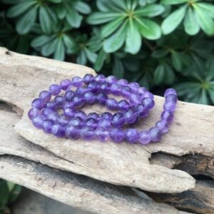 amethyst faceted 6mm gemstone beads
