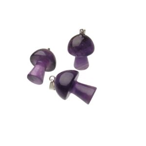 amethyst mushroom pendant