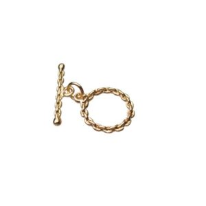 18k gold rope toggle clasp