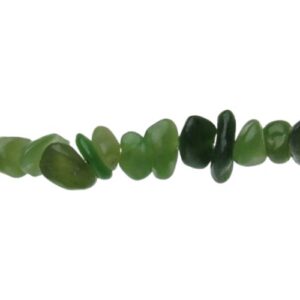 green jade natural chip beads