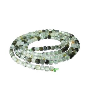 prehnite cube 2mm beads