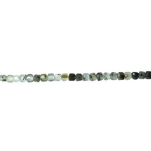prehnite cube 2mm beads