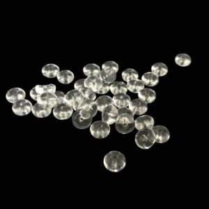 clear glass rondelle spacer beads
