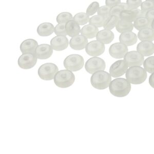 milky white glass small spacer beads