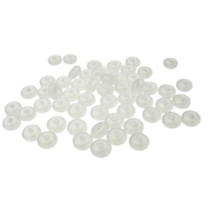 milky white glass small spacer beads