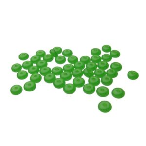 jade green glass rondelle beads small spacers