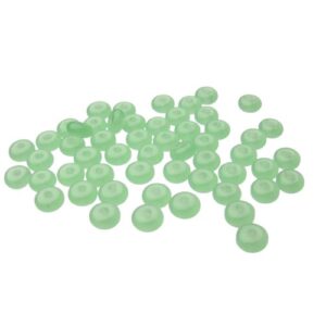 soft green glass spacer beads rondelle