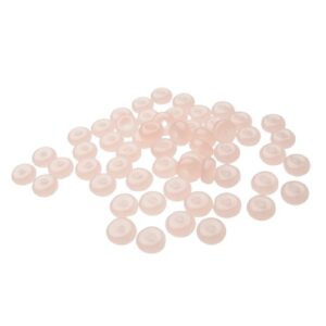 light pink small rondelle glass spacer beads