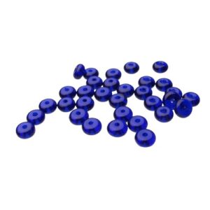royal blue glass spacer beads small