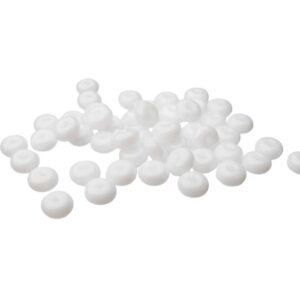 white glass rondelle spacer beads small