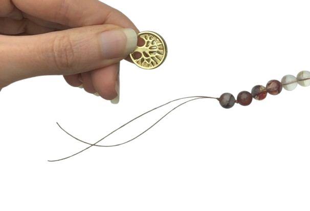 finishing off your mala necklace