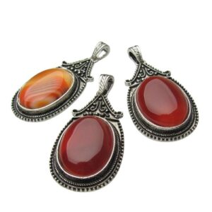 carnelian large gemstone pendant