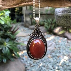 carnelian gemstone pendant