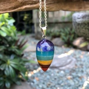 chakra gemstone pendant