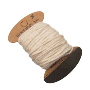 white hemp cord for beading
