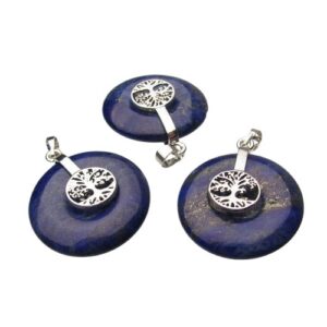 lapis lazuli donut pendant